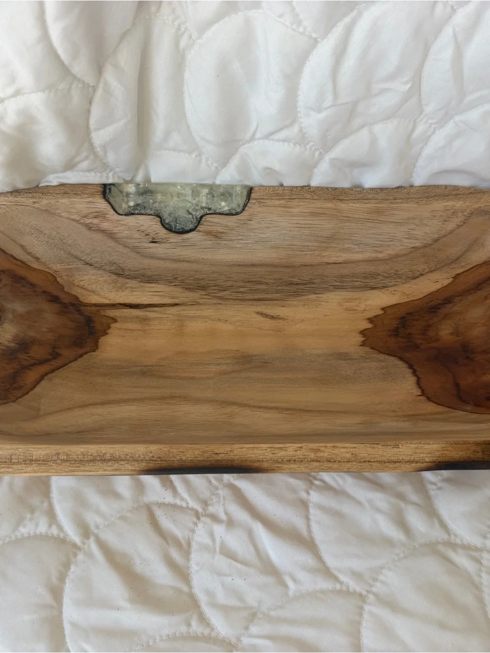 Wooden Bath Caddy - Natural Wood